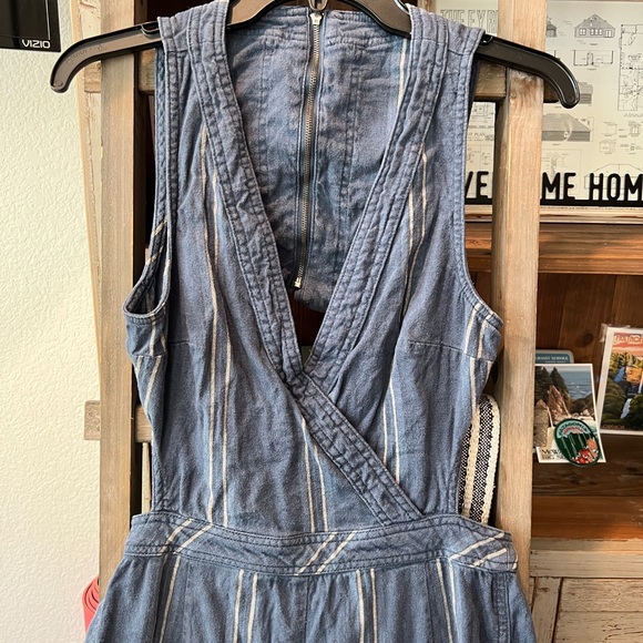 Free People women’s linen blend Moonlight Mile Jumper size 4 - Picture 7 of 15